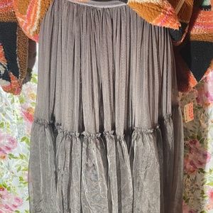 Brenda Knight For Free People Anne Tulle Skirt-A710